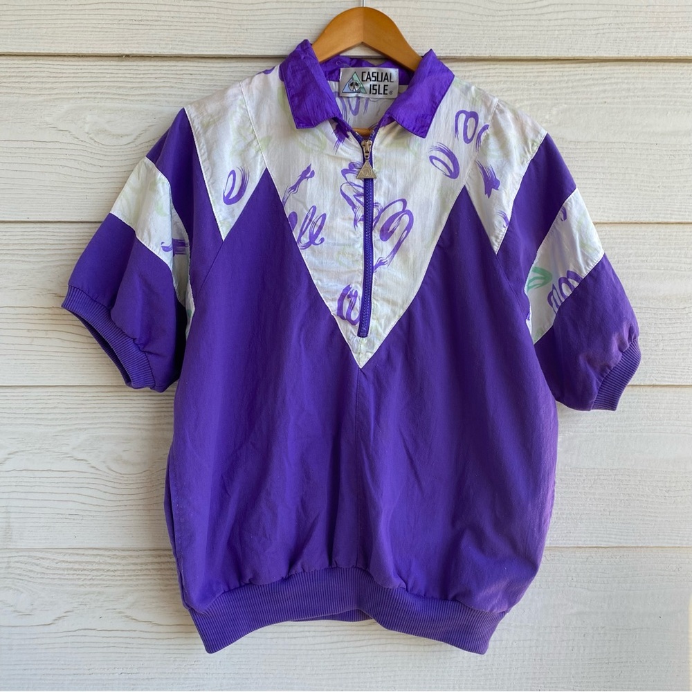Vintage 80s Windbreaker Jacket Shirt